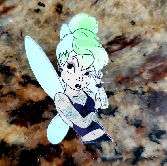 Jewelry - 🖤Gothic punk style Tinker bell acrylic pin